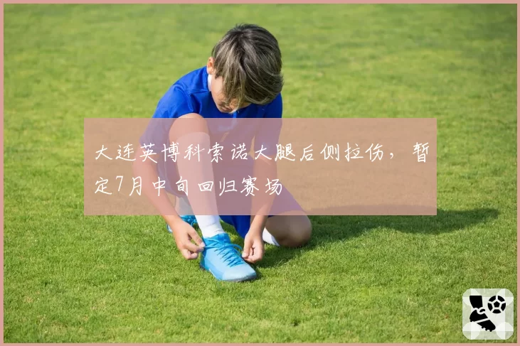 大连英博科索诺大腿后侧拉伤,暂定7月中旬回归赛场
